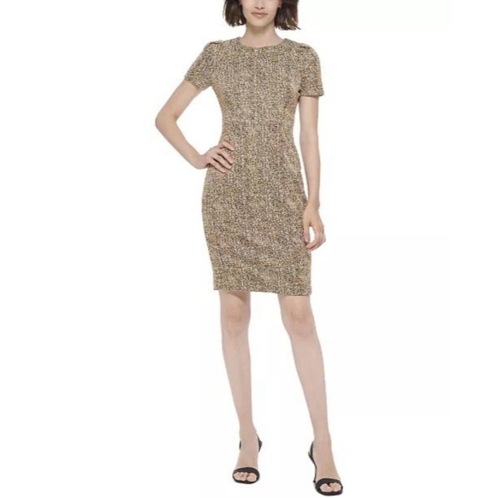 Calvin Klein Gold Midi Dress